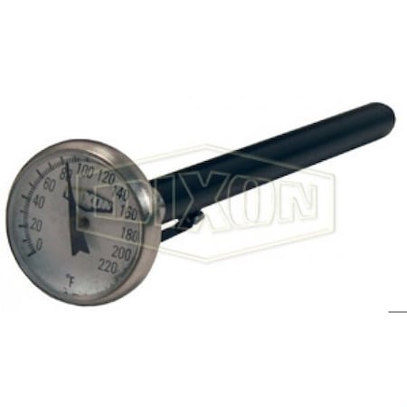 Dixon Bi-Metal Pocket Thermometer, 50 to 550DegF, 1 % PT550